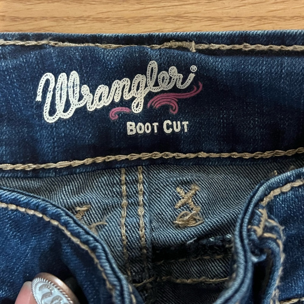 Wrangler Dark wash boot cut jeans